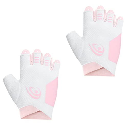 Holibanna 1Pair Breathable Half Finger Outdoor Sports Gloves for Biking Lightweight Comfortable Travel Gloves for Men and Women for Cycling Yoga Weightlifting and Other Activities