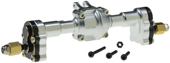 Aluminum Complete PRE-Built Rear AXLE Set for FURITEK Cayman PRO V2 4X4 Spare Part - Remote Control Car, RC Cars, RC Crawler 1/18 Upgrade Parts (HELIIDRECT) (Rear)