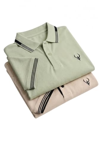 Image of Lymio Polo T Shirt for Men | Men Casual T-Shirt | Polo Available in Combo Pack of 2 (Polo-40-43)