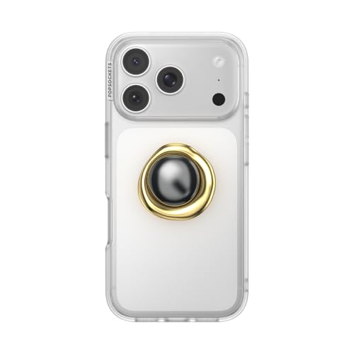 Image of PopSockets PopTop, Adhesive Phone Grip with Swappable Top, Crystal - Eye of the Beholder Gold