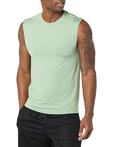Amazon Essentials Men's Athletic Base Layer Workout Sports Tank Tops, Sage Green, Large - image 1