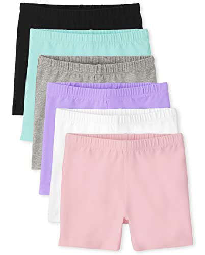 The Childrens Place Girls Cartwheel Shorts MultipacksGum Drop Multi-6 packMedium (7/8)