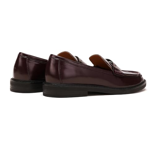 Image of C.Paravano Genuine Leather Penny Loafers for Women Walking Moccasin Flats