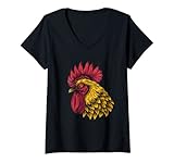 Photo Gallery donna funny cool sarcastic rooster graphic designs cartoon anime maglietta con collo a v Photo Gallery donna funny cool sarcastic rooster graphic designs cartoon anime maglietta con collo a v