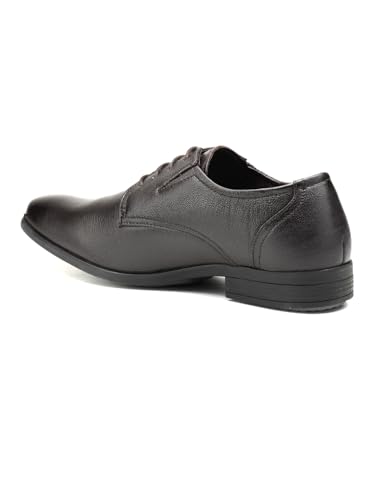 Image of Lee Cooper LC2157B3R Men's Leather Derby Formal Shoes | Lightweight, Comfortable & Stylish Lace-Ups for Office, Business