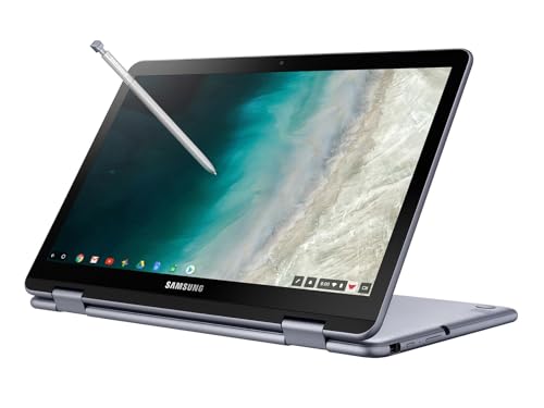Image of Samsung Chromebook Plus V2 360 2-in-1 Laptop w /Dual Webcam (12.2 inch FHD+ Touchscreen, Intel Celeron 3965Y, 4GB RAM, 64GB eMMC + 64GB SD Card, Stylus Pen, Wireless Mouse) Student, Home, Chrome OS