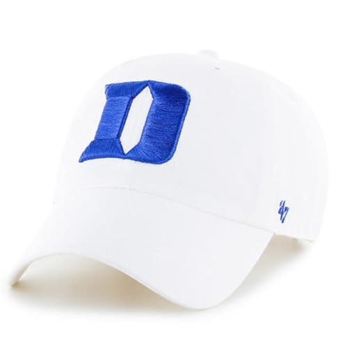 Gorra Ajustable Duke Blue Devils Clean Up Blanca miniatura 1