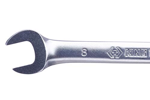 KING TONY 373008M Combination Wrench Con Ratchet Con Cabeza Articulada 8mm for DIYers & Professionals - Image 4