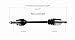 GSP NCV36568 CV Axle Shaft Assembly - Left Front (Driver Side), black/silver