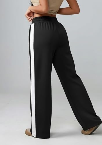 Image of dockstreet Straight Wide fit Long Length Open Bottom Jogger for Women /Trending Multi Pocket Style, Relaxed Casual Pants for Women
