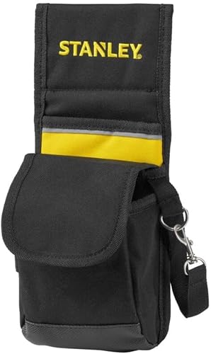 STANLEY 1-93-329 - Portaherramientas de Nylon para cinturón, Negro/ Amarillo