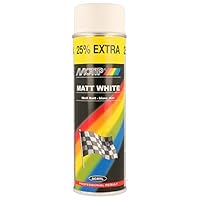 Motip M04002 Aerosol Spray Paint, 500 ml, Matt White