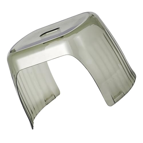 Tabouret de toilette transparent vert en cristal acrylique au design épuré