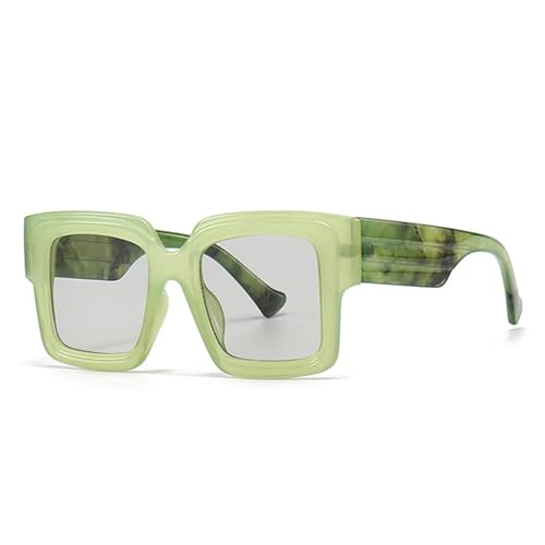 Lunettes de soleil rétro transparentes grand format protection style bonbon femme