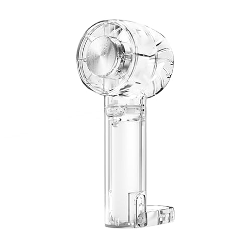 Niesel Ventilador portátil recargable, ventilador portátil portátil,Turbina semiconductor Turbina Turbina Aire acondicionado transparente | Creative 3 Speed ​​Ajustes USB Refresco de enfriamiento