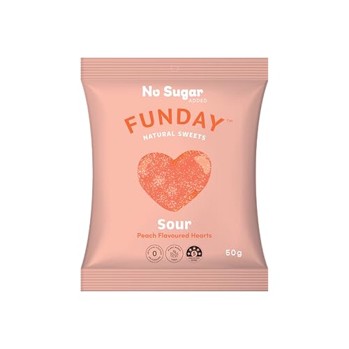 FUNDAY Sour Peach Flavoured Hearts