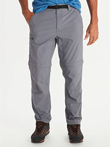 Marmot Hombre Arch Rock Convertible Pant Short, Pantalón de Trekking Desmontable Transpirable, pantalón de Senderismo Impermeable, pantalón Largo con piernas Desmontables, Steel Onyx, 34 Cover
