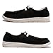 Women's Slip On Loafers - Canvas Casual Walking Shoes Comfortable Low Top Flats Outdoor Fashion Sneakers Black 08