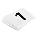 Alpine Industries Double-Sided Plastic Table Numbers - 4x4 Inch Heavy Duty Number Cards - Perfect for Restaurants, Establishments & Special Events or Functions (Numbers 1 to 50)