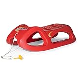 RollyToys Snow Cruiser (ab 3 Jahren, Farbe Rot, sehr Stabil, mit Stahlschienen, Schlitten, Rutscher) 200122