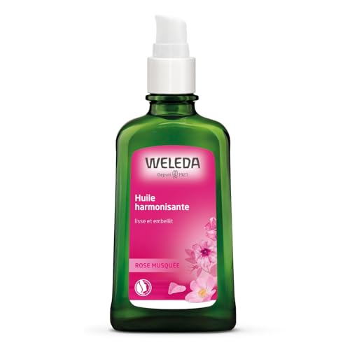 WELEDA - Huile harmonisante à la Rose musquée - Lisse et embellit - Favorise la tonicité de la peau - NATRUE* - Vegan*** - 100 ml