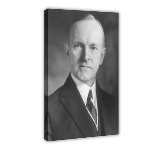 Impression toile Calvin Coolidge WCYB cadre de qualité décoration murale chic