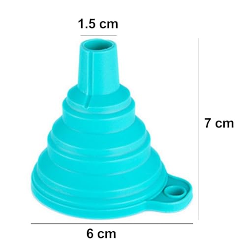 Image of Oblivion Funnel For Kitchen - Silicone Collapsible Foldable Oil Funnel for Dispenser - Food Grade Heat Resistant Liquid Transfer Tool - Space Saving Funnel for Kitchen, Bathroom & Garage (Pack of 1)