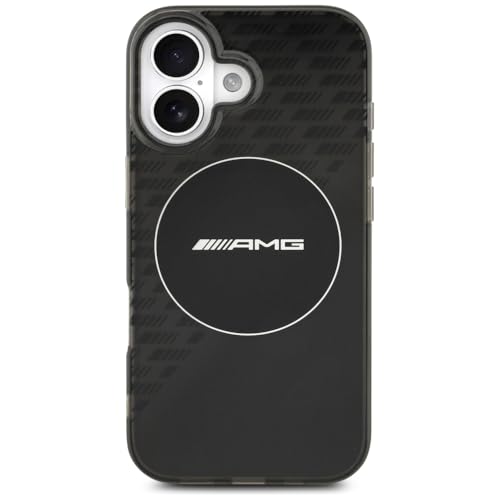 Coque iPhone 17 MagSafe AMG transparente smockée noire rigide - 3