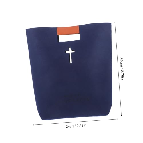 Ciieeo Christian Bible Study Bag Large Capacity Felt Tote Multi-function Shopping Bag2