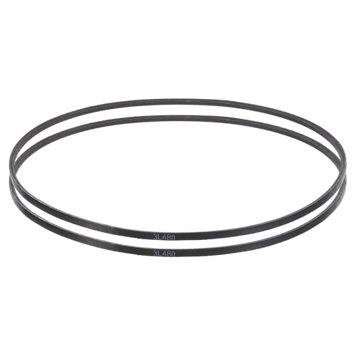 uxcell 2 Pcs 3L480 Classic Wrapped Rubber V-Belt, 48"(1219mm) Outside Circumference, 3L Profile V Belt 3/8" Width 7/32" Height