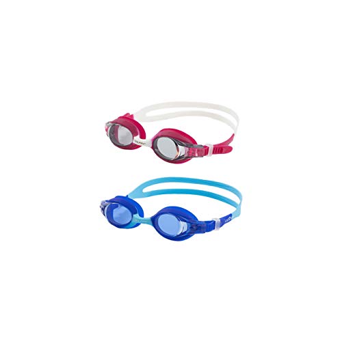 Dolfin Flipper Junior Goggle Multi Two-Pack (Pink/White & Blue/Light Blue)