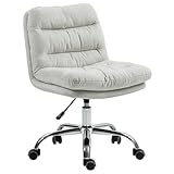 WJIHUYU Silla de Oficina en casa, Silla de computadora con Respaldo Medio tapizado, Moderna Silla de Trabajo para computadora con capitoné, giratoria de 360 ​​°, Altura Ajustable, Silla Decorativa