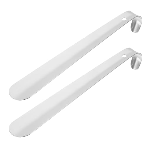 Chausse-pied en acier inoxydable PATIKIL 12" avec poignée incurvée argentée