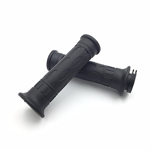 HK- Hand Grips Black Compatible with ATV QUAD WATERCRAFT ATV RECON Kawasaki Brute Force Prairie BRUIN GRIZZLY KODIAK(7/8