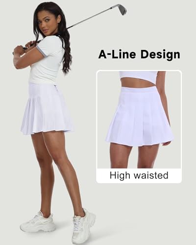 Pleated Skirts for Women Tennis Skirt with Shorts High Waisted Mini Skirt Athletic Golf Skirts Uniform Cheer Dress3