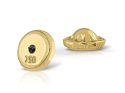 ROSA DI MANUELTuerca tornillo (PAR) universal, en oro de 18k, repuesto para aretes pendientes. Máxima calidad y seguridad. ASEGURESE DE QUE TIENE LA ROSCA HECHA EN EL PALILLO DE LOS PENDIENTES PARA QUE FUNCIONE.