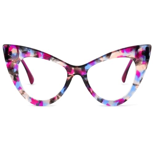 Image of Zeelool Retro Cat Eye Blue Light Blocking Glasses ZJGA747707-02B Purple