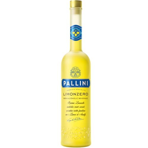 Pallini Limonzero | World’s First Non-Alcoholic Limoncello Liqueur | Made from Amalfi Lemons from Italy | Mix It In Zero-Proof Limoncello Cocktails without the Buzz, 500ml