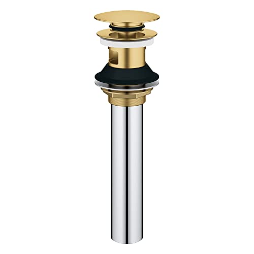Grohe Bathroom Sink Pop-Up Drain with Overflow, Brushed Cool Sunrise