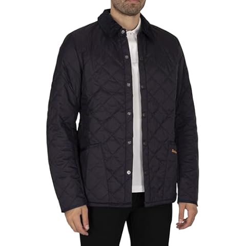 Barbour Mens Heritage Lidde Quilted Jacket, L, Blue Cover