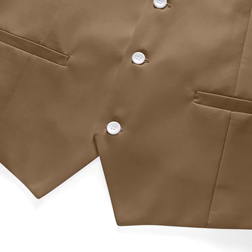 Men's Suit Vests Formal Groomsmen Party Wedding Prom Adjustable Button Vest Button Up Casual Business Dress Vest3