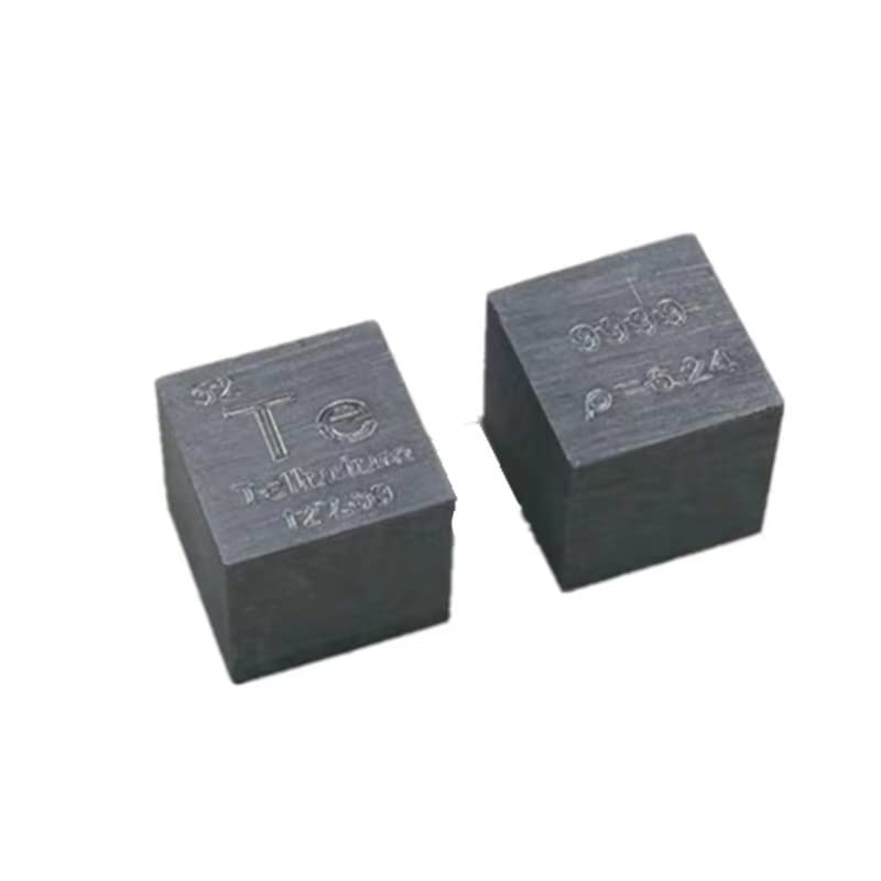 1 cubo de metal de telurio puro 99,99 % metal tallado, maravillosa colección de manualidades, 10 x 10 x 10 mm