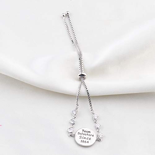 Image of CENWA Team Damon /Stefan /Salvatore Since 1864 Adjustable Bracelet Vampire Fandom Gift Idea