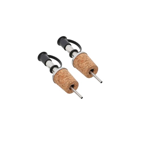 CONJUNTO 2 BICOS DOSADORES AÇO INOX COM CORTIÇA