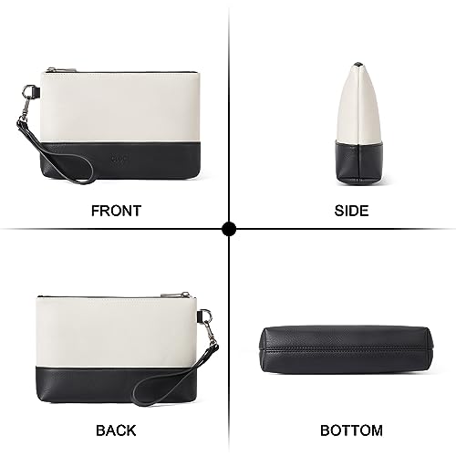 Image of CLUCI Wristlet Wallet for Women Large Capacity Leather Clutch Purse Slim Ladies Travel Credit Card Holder Phone Organizer