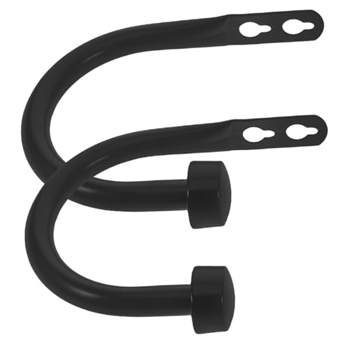 BAZEITFLOW 2 Piezas Ganchos para Cortinas Forma Hierro Resistentes y Decorativos para Colgar y Ajustar Cortinas Modernas Ventanas Accesorios Alzapaños para Pared