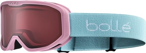 bollé INUK, Children's Ski Mask, Matte Pink and Blue, Vermillon Cat. 2 Screen, Clear Vision, Dual Screen, Anti-fog