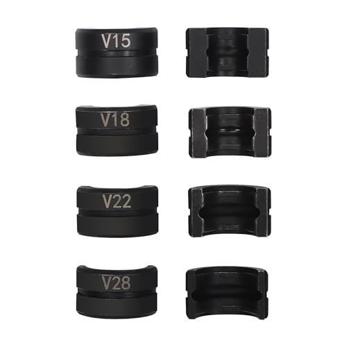 Herramienta de prensado, juego de mordazas de prensado de tubos, crimpadora hidráulica, contorno en U, herramienta de crimpado hidráulica, insertos de crimpado V15/18/22/28 moldes para tubos de