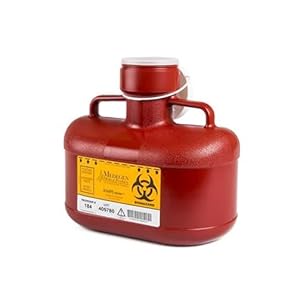 Sharps: 4.7Qt Btl Red 12/CS