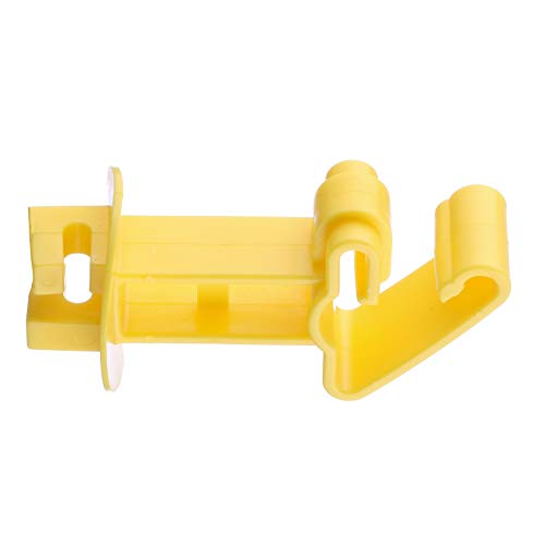 FENCE SHOCK 25PCS Snug Extra Length T-Post Insulator, Yellow, Electric Fence Wire Holding Insulator for 2 inch - Thumbnail 3